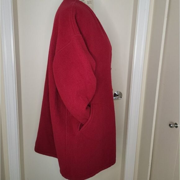 60s Red Wool Coat - Picture 5 of 7